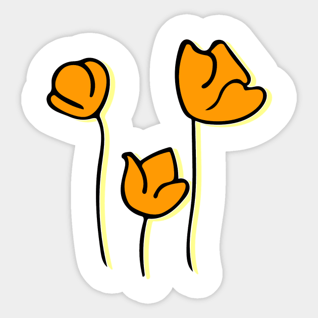 Poppy, poppy, poppy Sticker by Superbly